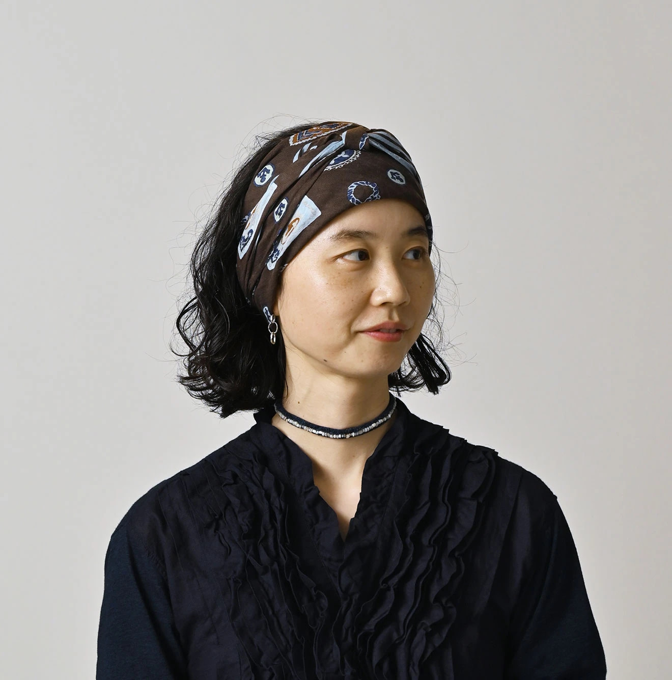 Medal Print Big Wakame Female Model