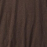 Douzome Tenjiku Cotton 908 Long Sleeve Ocean T-shirt Dark Brown