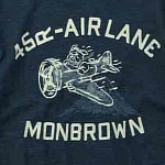 Indigo Flight de Air Lane 908 Cotton Print T-shirt Indigo