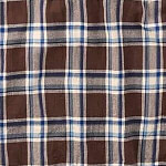 Indian Cotton Nel 908 Easy Shirt Brown Blue