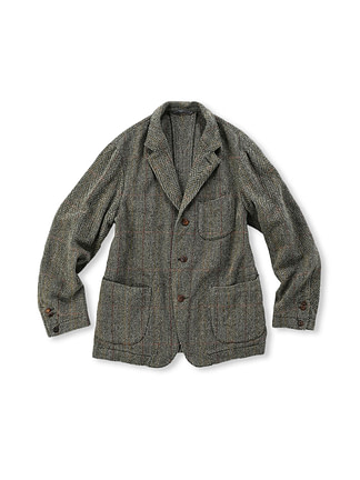 Cotton Tweed Miyuki Jacket Herringbone