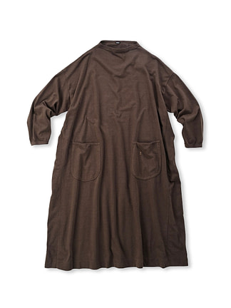 Top Dekoboko Tenjiku Cotton Uma Dress Dark Brown
