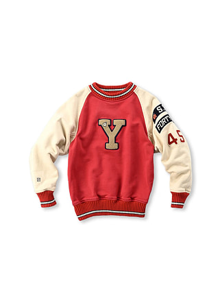 45th Year Tale Hokkaido Cotton Fleece Lining Stadium Sweatshirt red
