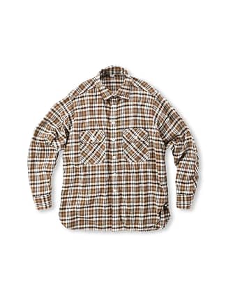 Indian Usu Flannel Cotton 908 Work Shirt Brown