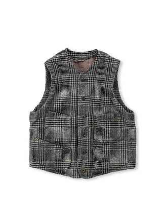 Indigo Best Cotton Tweed 908 Vest Indigo Glen Check