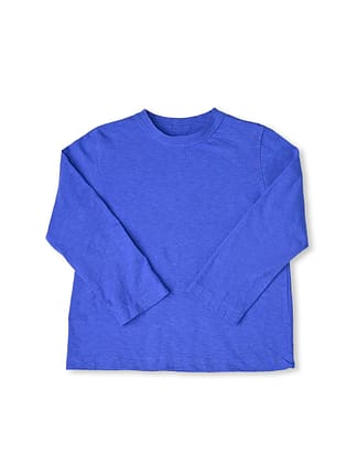 Zimba Cotton Square T-shirt Long Sleeve Blue
