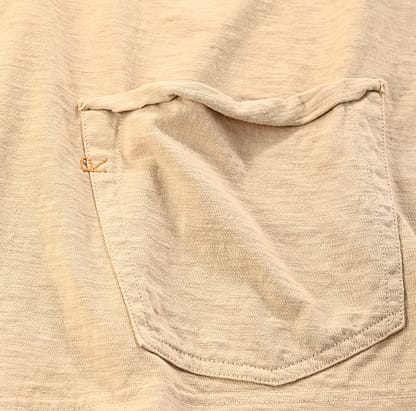 Tenjiku Cotton 908 Ocean Short Sleeve T-shirt Detail