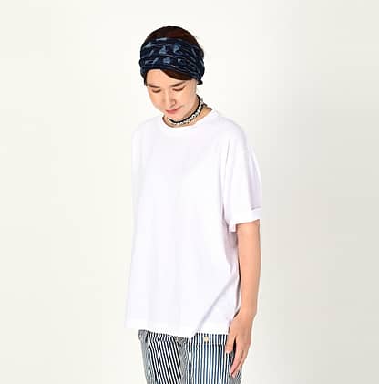 Tenjiku Cotton 908 Ocean Short Sleeve T-shirt Female Model