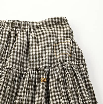 Aki Kaze Khadi Cotton Gather Easy Skirt Detail