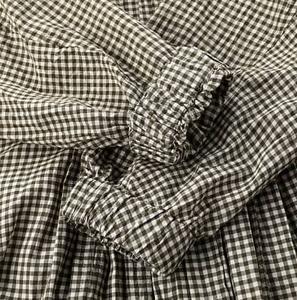 Aki Kaze Khadi Cotton Dress Detail