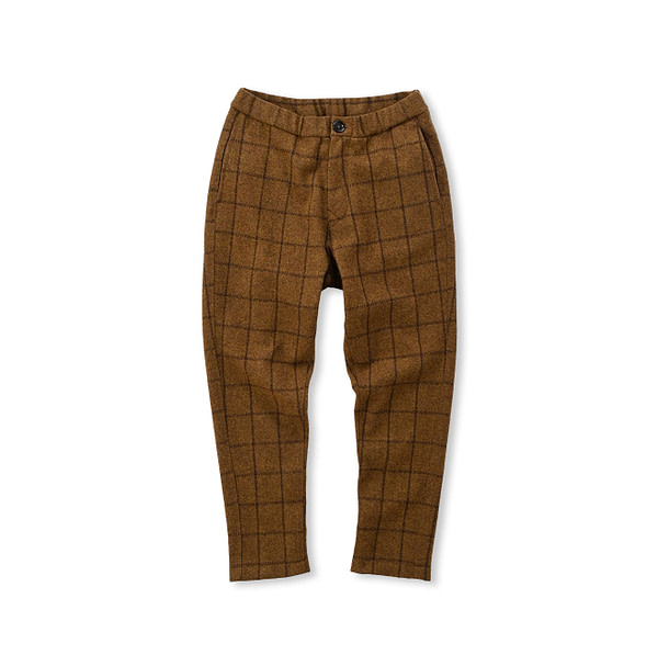 Jersey Wool Flannel 908 Easy Pants Windowpane