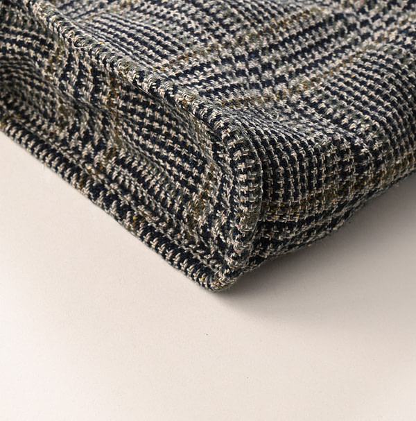 Indigo Cotton Tweed Pocketch Detail