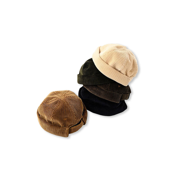 Selvedge Cotton Corduroy Roll Hat
