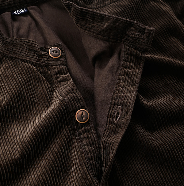 Kutekute Cotton Corduroy 908 Easy Shirt Detail