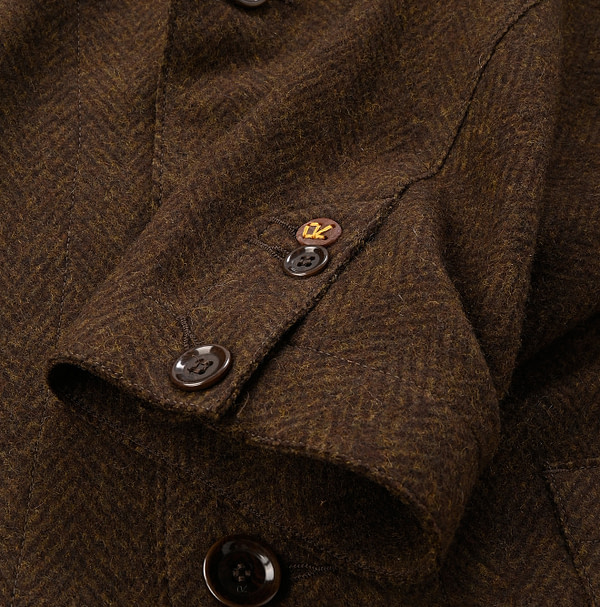 Jersey Wool Flannel Miyuki Jacket Detail
