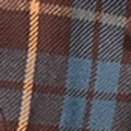 Indian Zakkuri Cotton Flannel 908 Shirt Jacket Brown x Blue