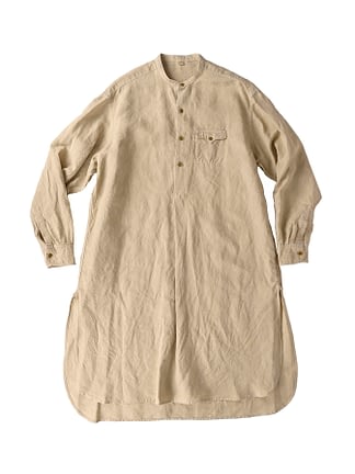 Linen Stand 908 Ocean Smog Pull Shirt beige