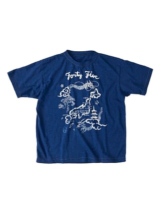 Indigo 45rimpic 908 Ocean Suka Japan T-shirt