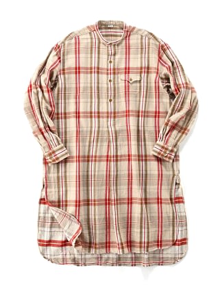 Indian Flannel 908 Ocean Smock Pull red check