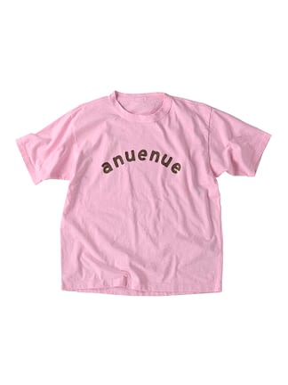 Anuenue Print 908 Ocean Cotton T-Shirt pink