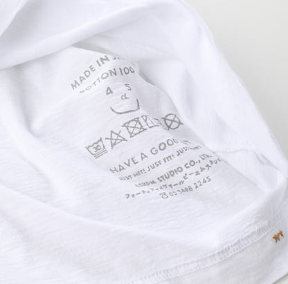 Holeage Print 908 45 Star Cotton T-shirt Detail