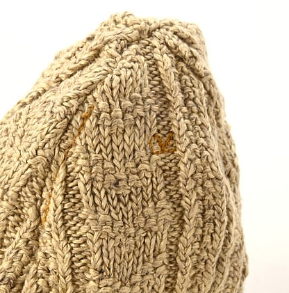 Linen Knit Pattern Cap Detail
