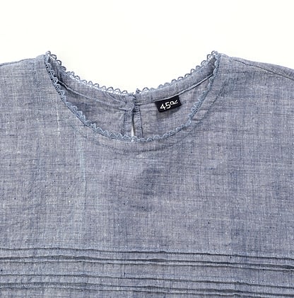 Ai Indian Khadi Cotton de Tuck T-shirt Detail