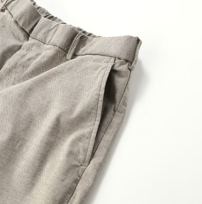 Cotton Linen OX Straight Easy Easy Pants Detail