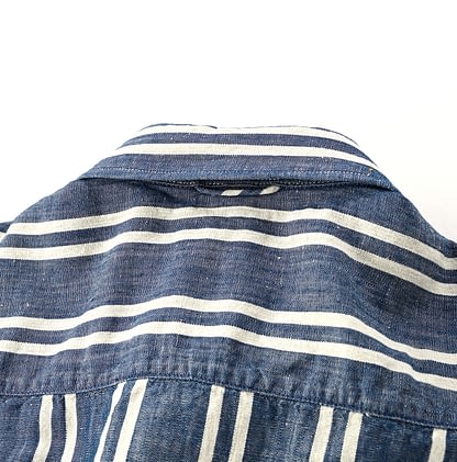 Cotton Linen Dangaree 8knot Uma Aloha Shirt Detail