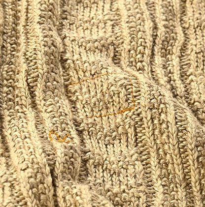 Linen Amigara Uma Pull Over Knit Detail