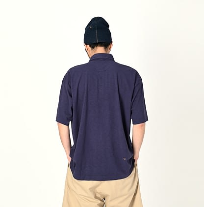 908 Tenjiku Cotton Ocean Polo Shirt Male Model