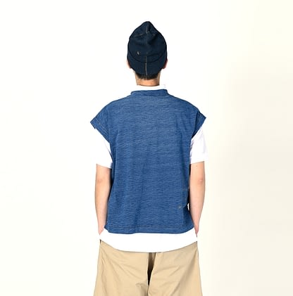 Indigo Dozume Tenjiku Cotton 908 M Shirt