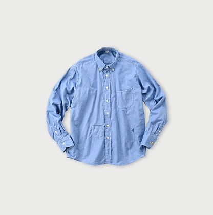 Zimba Cotton OX 908 Ocean Shirt blue
