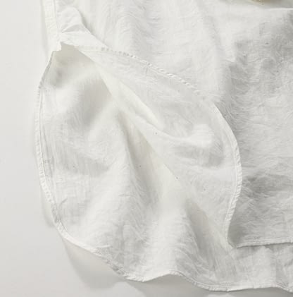 Indian Khadi Cotton 908 Big Googoo Lace Shirt Female Detail
