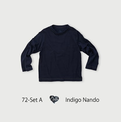 45 Year Tale Square T-shirt (Set of 3) Set A Indigo Nando
