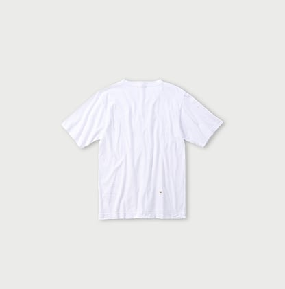 Holeage Print 908 45 Star Cotton T-shirt White Back