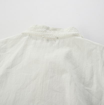 Indian Khadi Cotton de Lace Square Blouse Detail