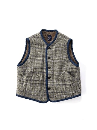 Cotton Tweed x Boa Vest