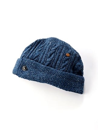 Wool Bou Stretch Cable Tab Hat