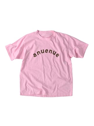 Anuenue Print 908 Ocean Cotton T-Shirt pink